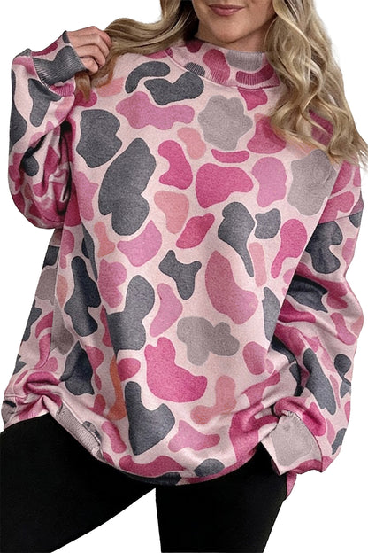 Western Camo Mock Neck Sweatshirt