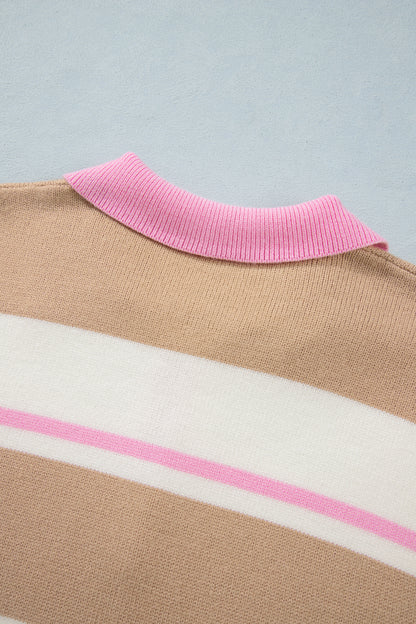 Marsh Striped Drop Shoulder Sweater