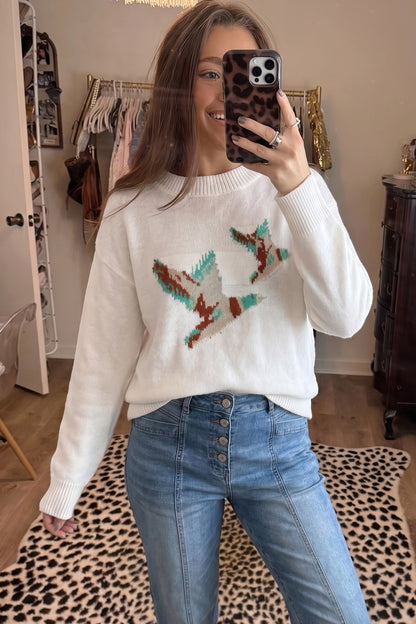 Mallard Drop Shoulder Knit Sweater