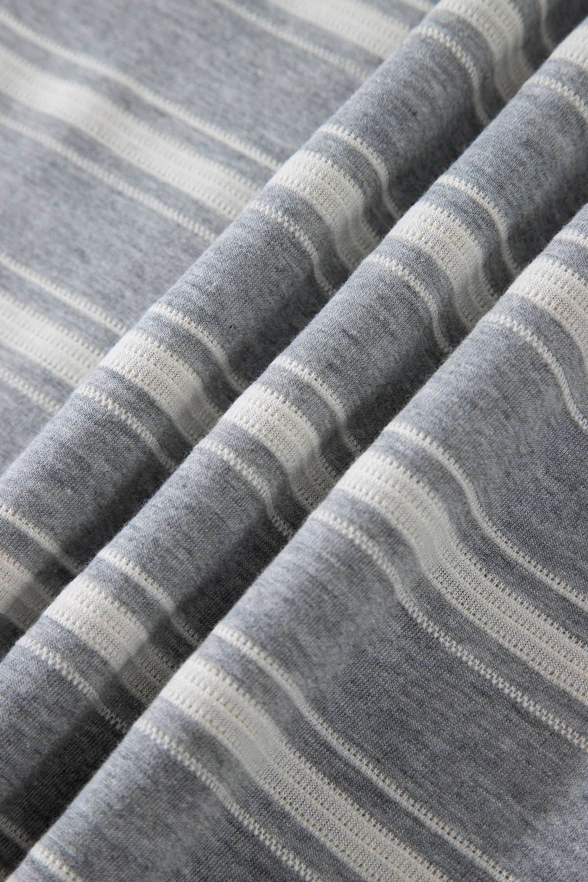Gray Stripe Relaxed Tunic Top