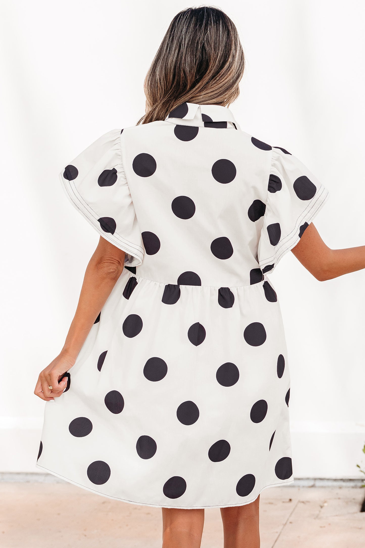 Vintage Charm Polka Dot Mini Dress