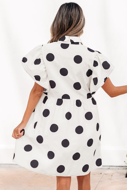 Vintage Charm Polka Dot Mini Dress