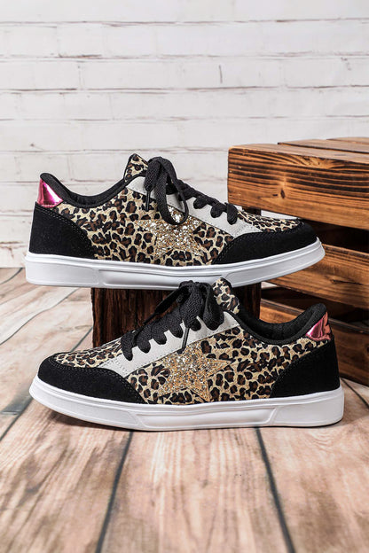 Starlight Glitter Star Lace-Up Shoes