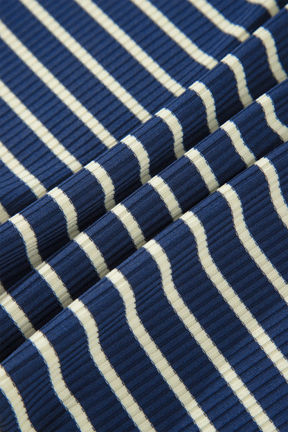 Blue Stripe Easygoing Pants Set