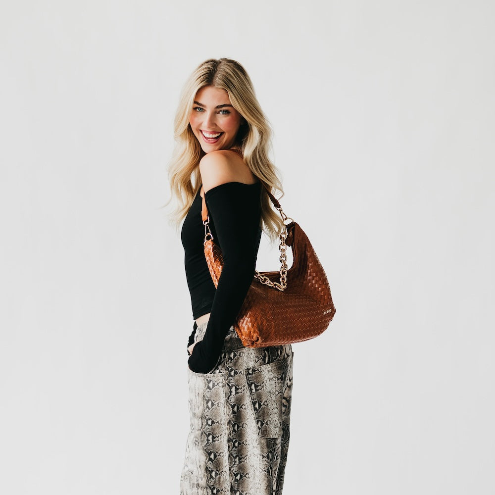 Sienna Slouchy Woven Shoulder Bag - TOP SELLER