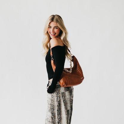 Sienna Slouchy Woven Shoulder Bag - TOP SELLER
