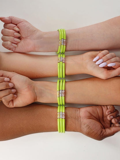 Budhagirl Three Kings All Weather Bangles® (AWB®) - Wasabi