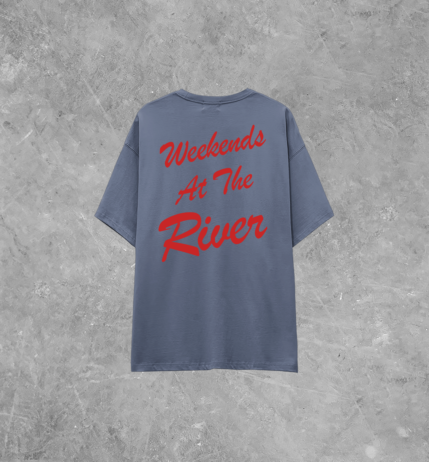 Underground Original Design: Weekends At The River, Summer Lightweight M&O Cotton T-Shirt