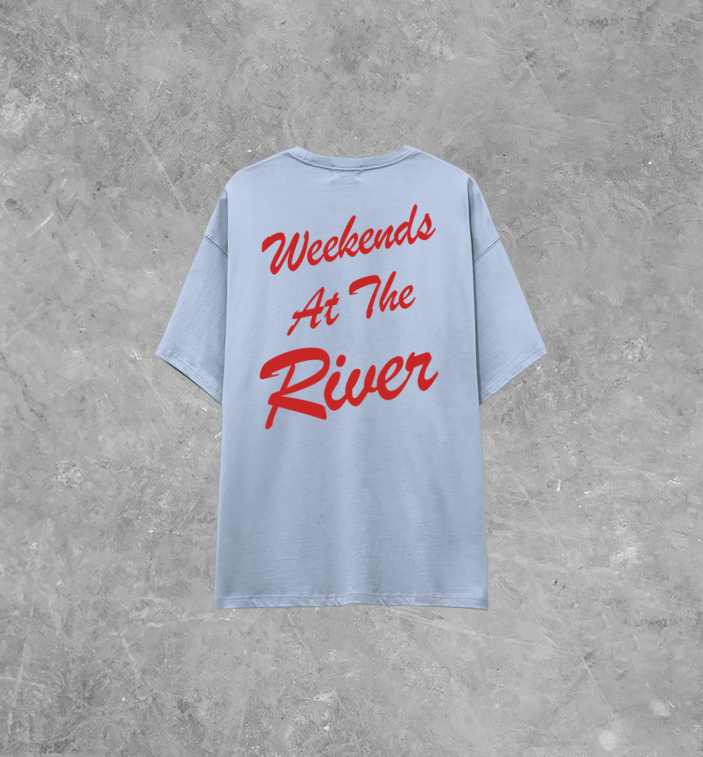 Underground Original Design: Weekends At The River, Summer Lightweight M&O Cotton T-Shirt